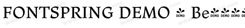 FONTSPRING DEMO - Be字体转换